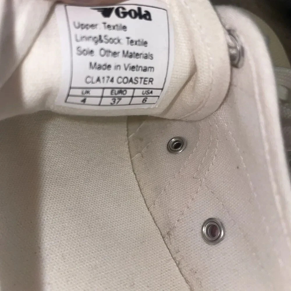 Gola x Madewell Coaster Tie Dye White Canvas Sneakers Women’s Size 6.